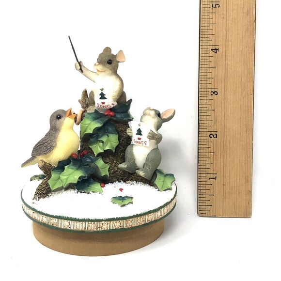 Fitz and Floyd Charming Tails Candletoppers #2002 Everybody Sing w/ Original Box - Picture 10 of 13